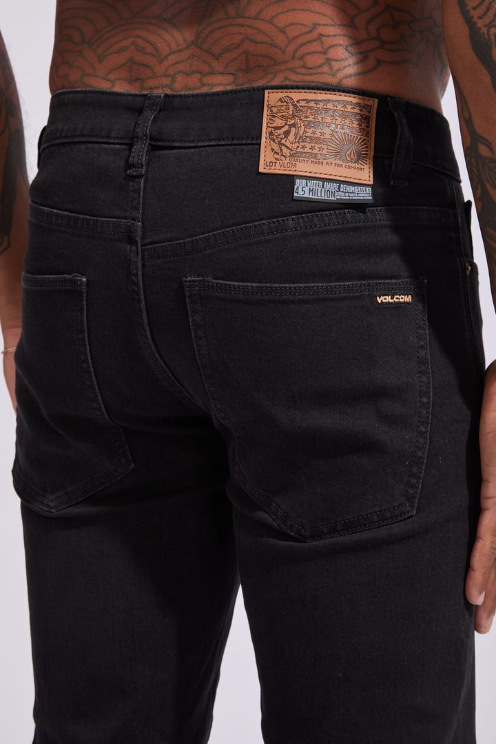 VOLCOM SOLVER JEANS - BKO