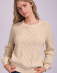 RUSTY TWO TALES KNITTED CREW