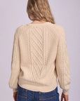 RUSTY TWO TALES KNITTED CREW