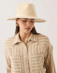 BRIXTON JUNIPER PACKABLE HAT - WAX PAPER