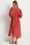 SEA LEVEL VACAY BOHO LONG SHIRT DRESS