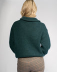 VASSALLI RELAXED HALF ZIP ORIGIN SWEATER