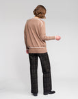 VASSALLI TOVA CARDI CONTRAST TRIM LONGLINE