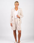VASSALLI 3/4 SLEEVE OPEN BLAZER