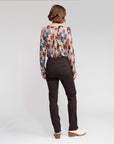VASSALLI BAY KNIT PULL ON SLIM LEG FULL LENGTH KNIT DENIM PULL ON PANT