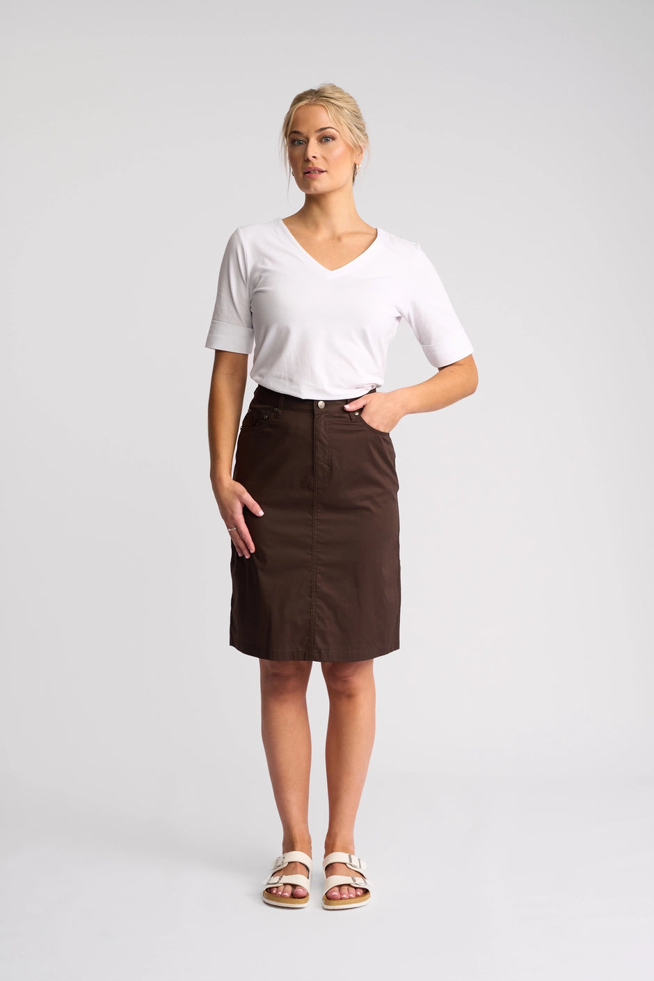 VASSALLI POPPY POPLIN SKIRT