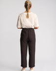 VASSALLI OXFORD SLIM LEG ANKLE GRAZER PANT