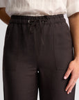 VASSALLI OXFORD SLIM LEG ANKLE GRAZER PANT