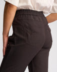 VASSALLI OXFORD SLIM LEG ANKLE GRAZER PANT