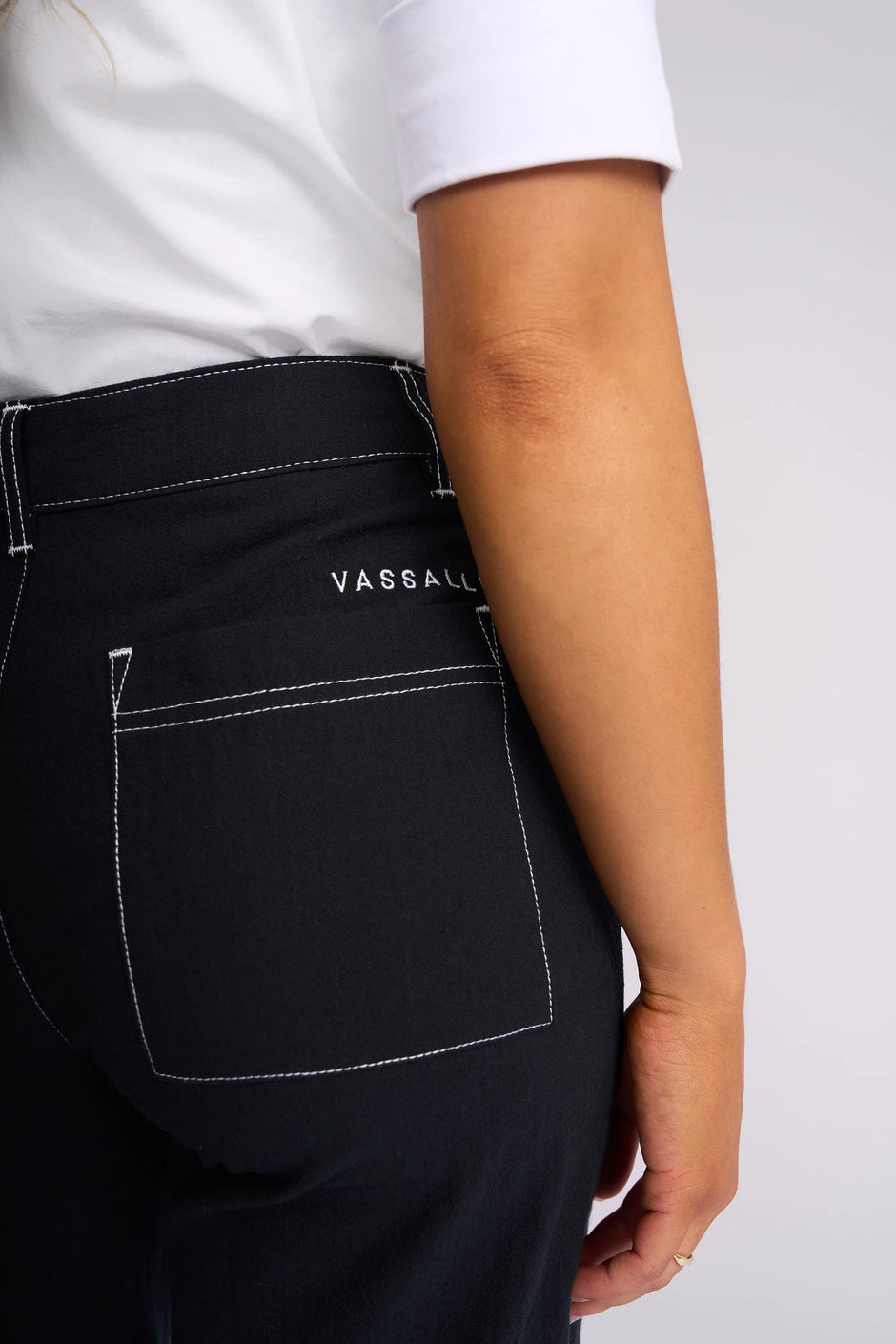 VASSALLI OSLO WIDE LEG ANKLE GRAZER PANT