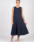 VASSALLI PLAIN LONG SLEEVELESS WITH ROUND NECK