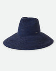 BRIXTON HELENA STRAW SUN HAT - MIDNIGHT BLUE