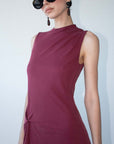 STAPLE THE LABEL VELO TWIST MIDI DRESS