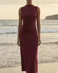 STAPLE THE LABEL VELO TWIST MIDI DRESS