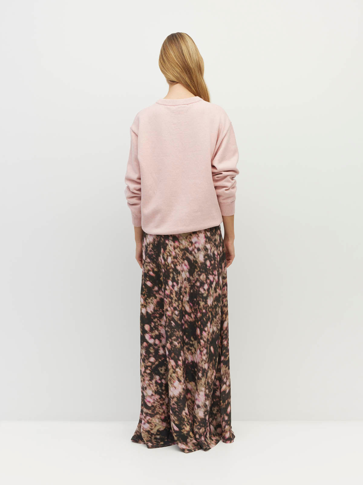 JULIETTE HOGAN ARIELLE SKIRT ( BLUSH PETALS SILK )