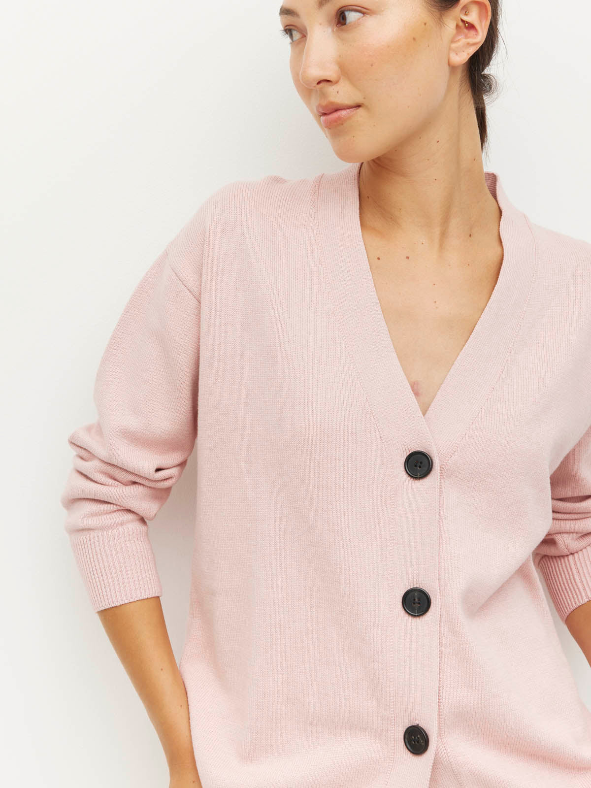 JULIETTE HOGAN MARVIN CARDI ( COTTON KNIT )