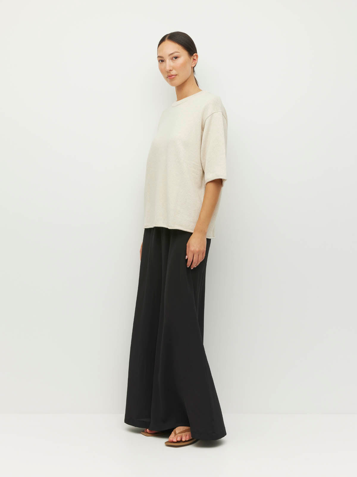 JULIETTE HOGAN ROLLED HEM T ( COTTON KNIT )