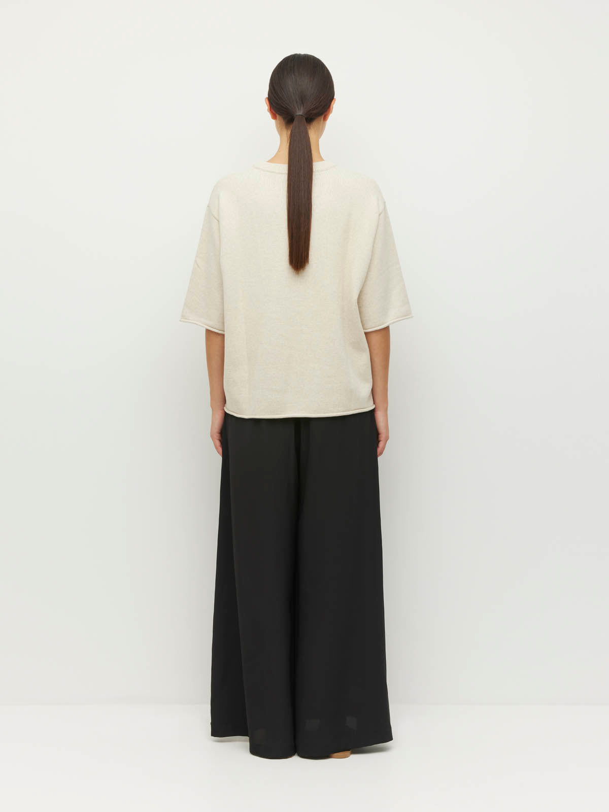 JULIETTE HOGAN ROLLED HEM T ( COTTON KNIT )