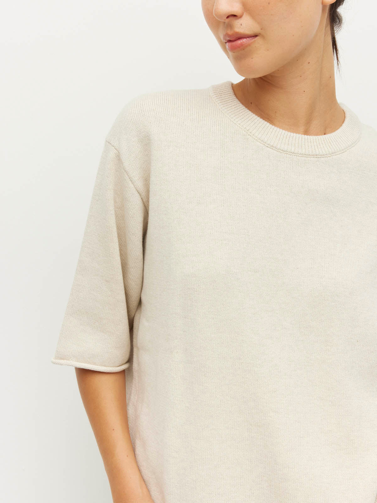 JULIETTE HOGAN ROLLED HEM T ( COTTON KNIT )