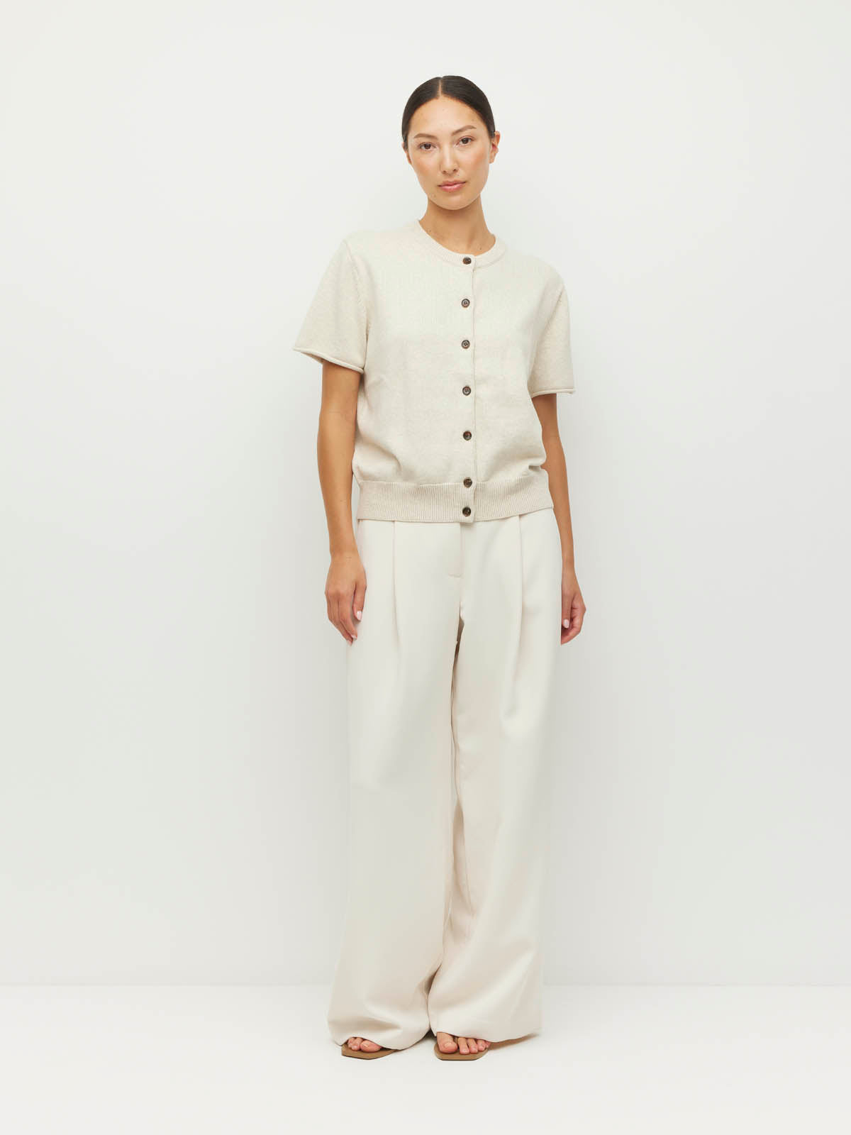 JULIETTE HOGAN TWIN T CARDI ( COTTON KNIT )
