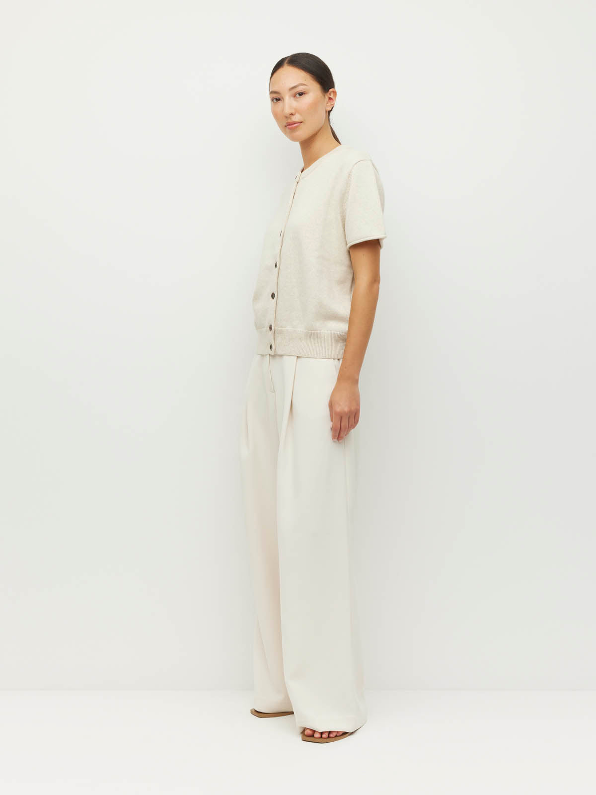 JULIETTE HOGAN TWIN T CARDI ( COTTON KNIT )