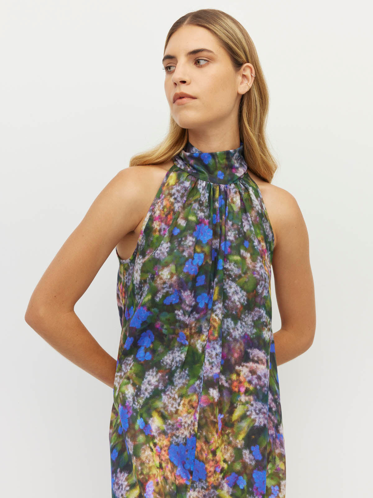 JULIETTE HOGAN NICO DRESS (ELECTRIC MEADOW COTTON)