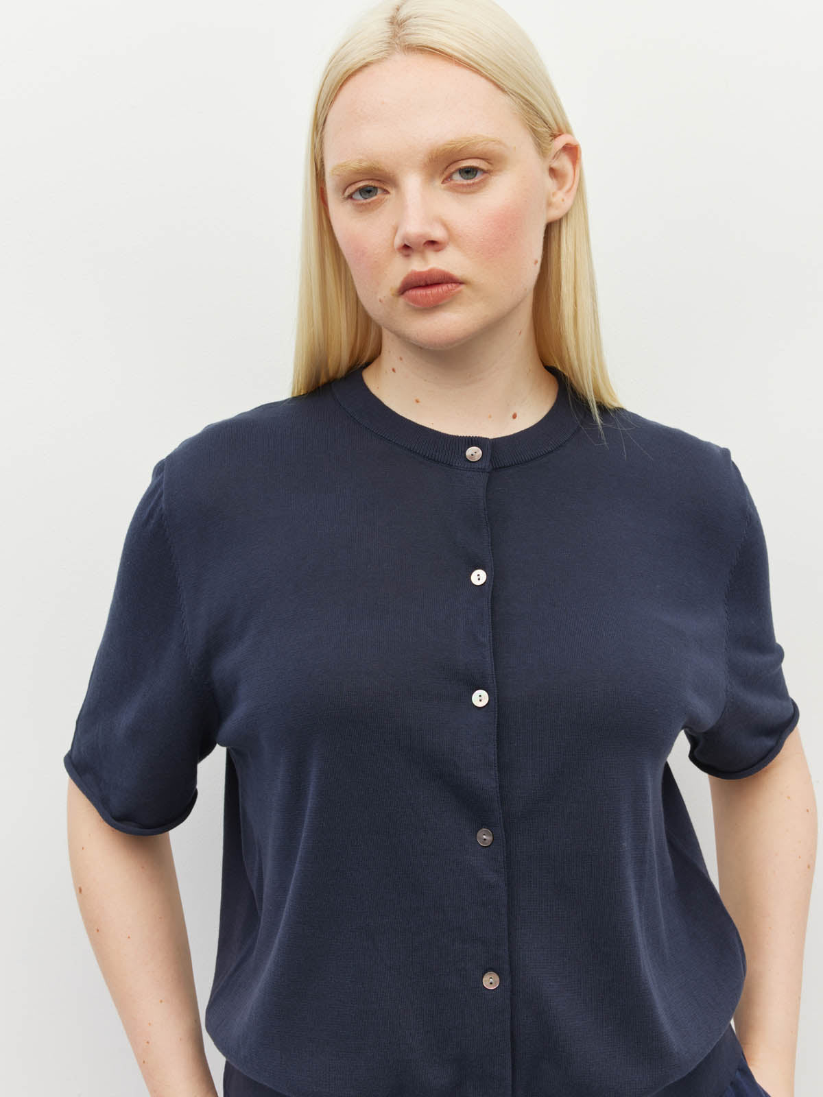 JULIETTE HOGAN TWIN T CARDI (LIGHT COTTON KNIT)