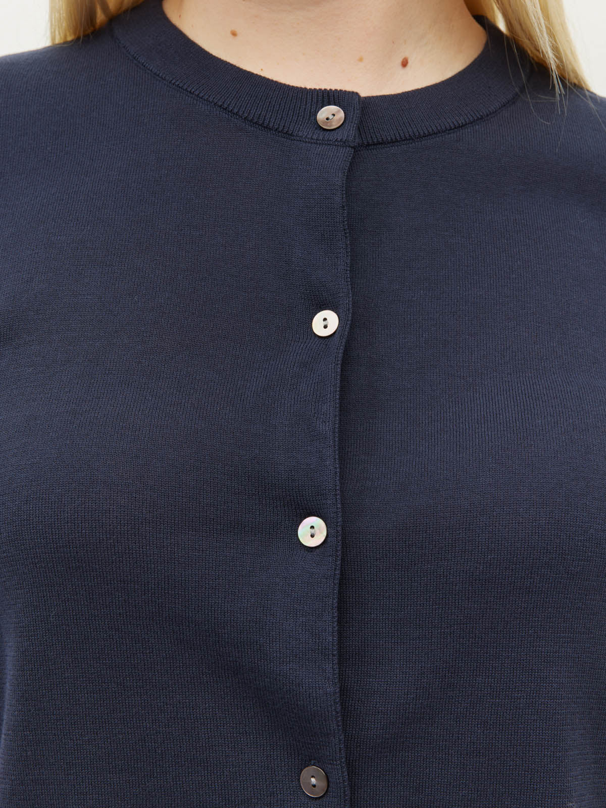 JULIETTE HOGAN TWIN T CARDI (LIGHT COTTON KNIT)