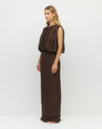 JULIETTE HOGAN TATE DRESS ( SOFT MATTE SATIN )