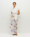 JULIETTE HOGAN BORDER SARONG (AFTERGLOW FLORAL COTTON)