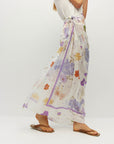 JULIETTE HOGAN BORDER SARONG (AFTERGLOW FLORAL COTTON)