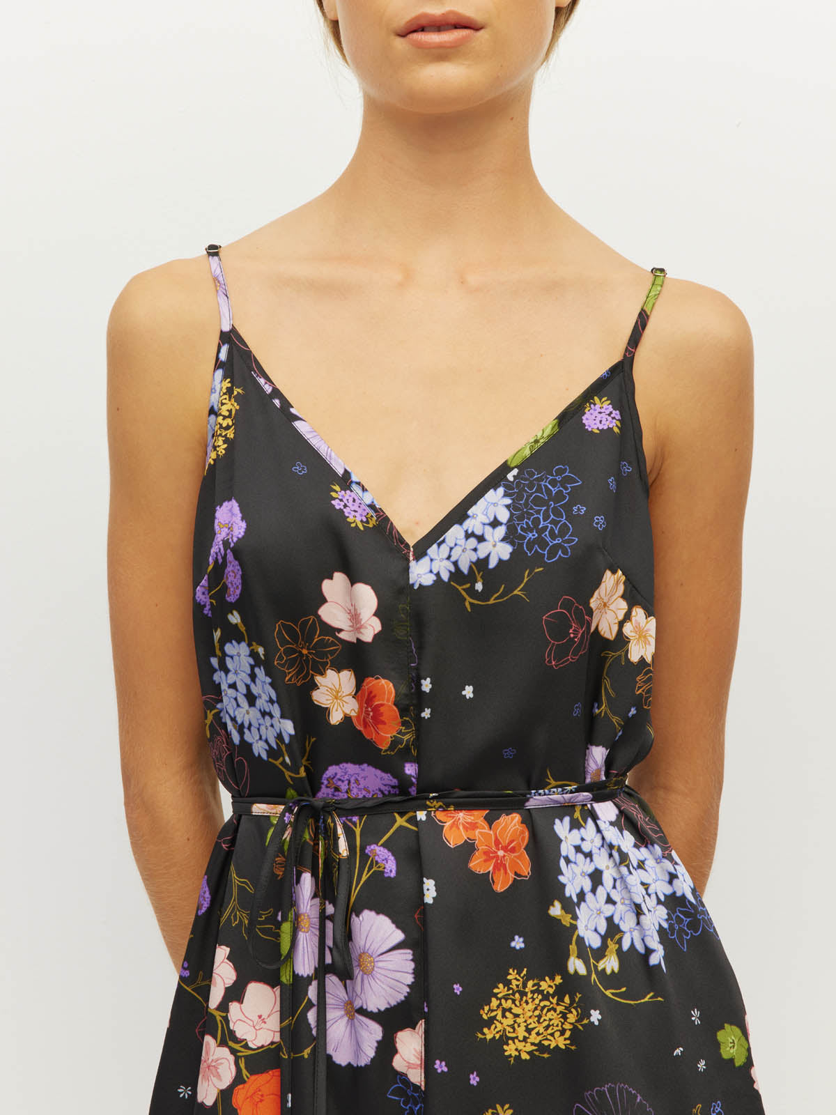 JULIETTE HOGAN ALWAYS SLIP DRESS (AFTERGLOW FLORAL TWILL)