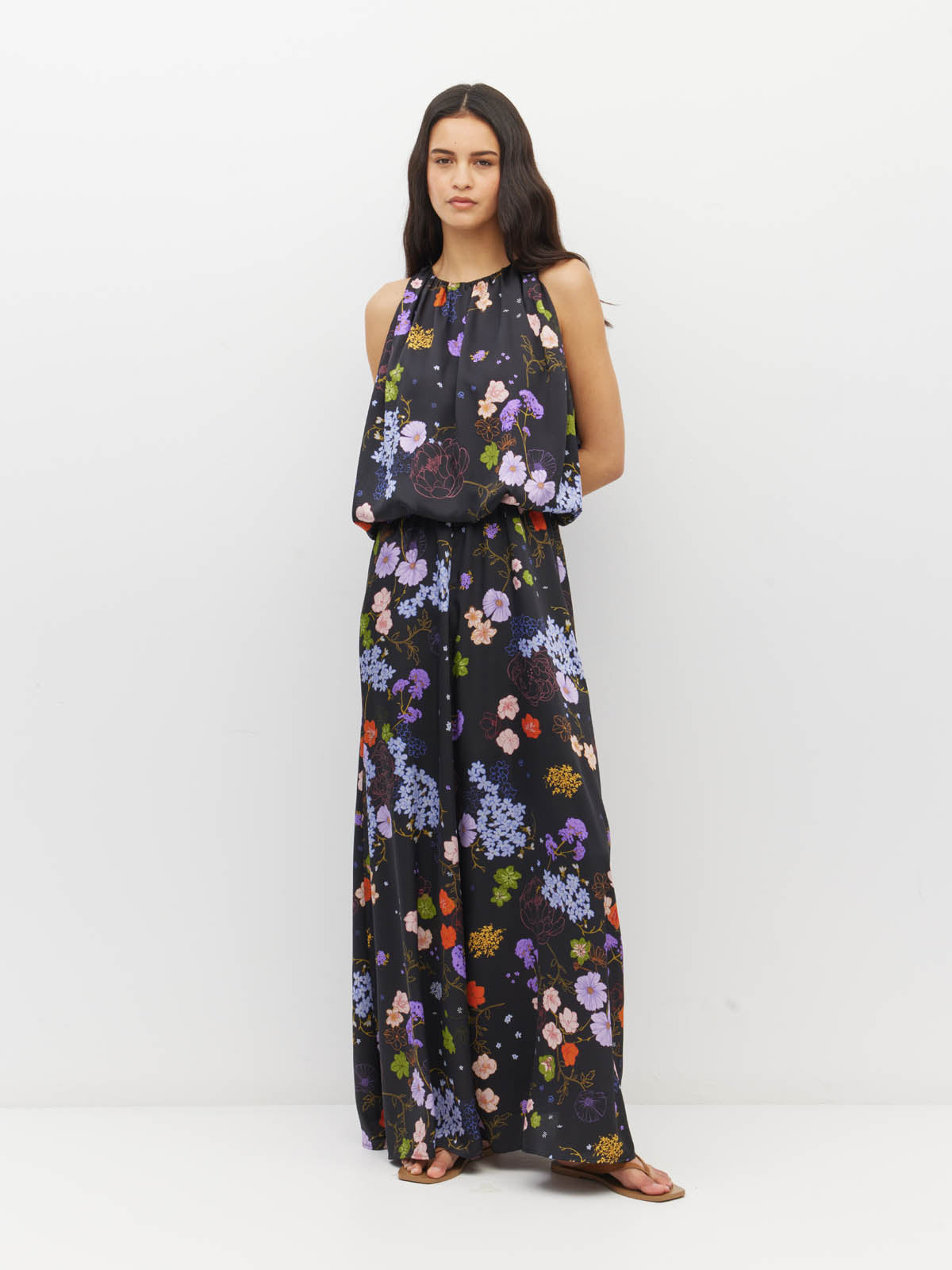 JULIETTE HOGAN ARIA DRESS (AFTERGLOW FLORAL TWILL)