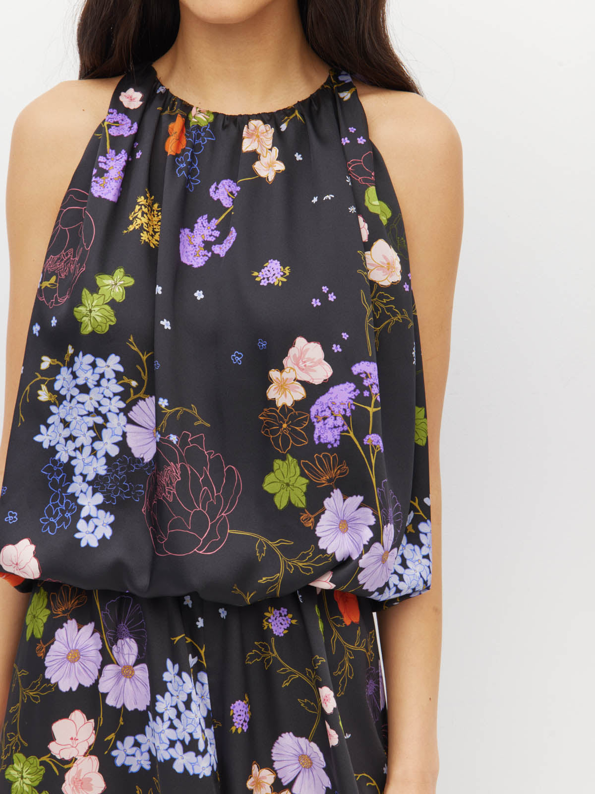 JULIETTE HOGAN ARIA DRESS (AFTERGLOW FLORAL TWILL)