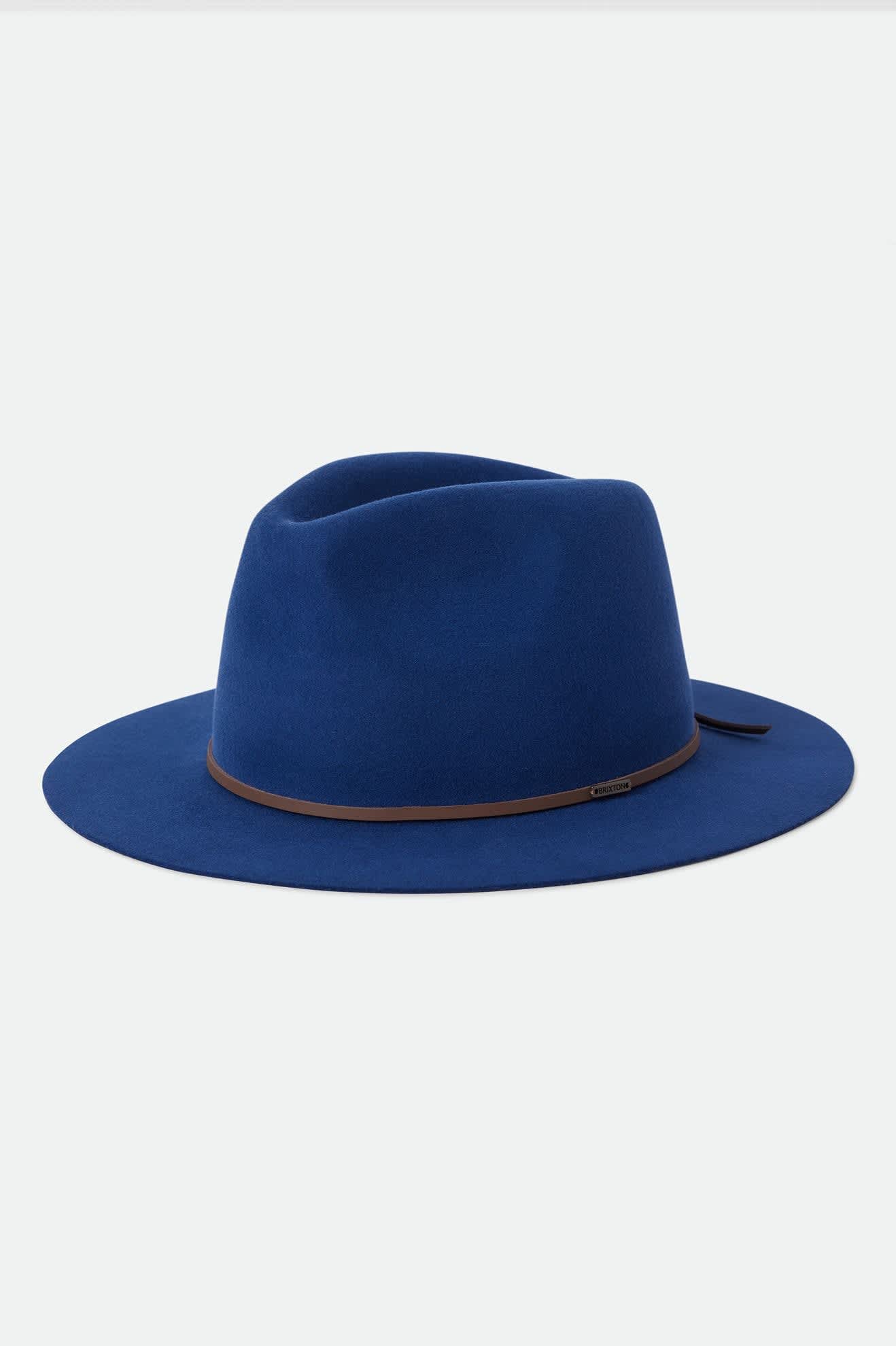 BRIXTON WESLEY FEDORA - CLASSIC NAVY