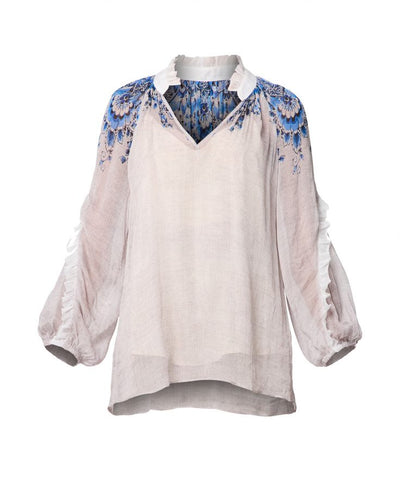ONCE WAS ARLO FRILL BLOUSE