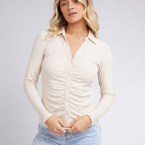 ALL ABOUT EVE JAGGER RIB TOP
