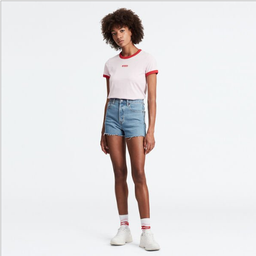 Levi's on sale ribcage shorts