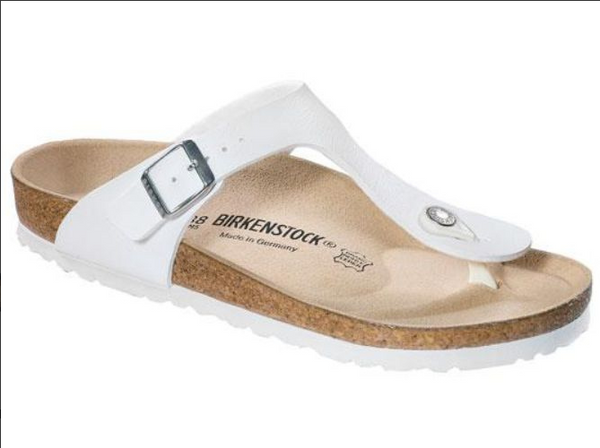 Narrow hot sale white birkenstocks