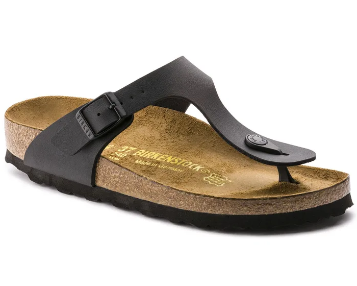 BIRKENSTOCK GIZEH BIRKO FLOR -REGULAR - BLACK