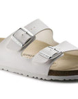 BIRKENSTOCK ARIZONA BIRKO FLOR - NARROW - WHITE